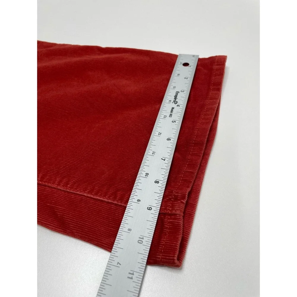 Universal Thread Womens Skinny Bootcut Corduroy Pants Orange Red 26W NEW Boho